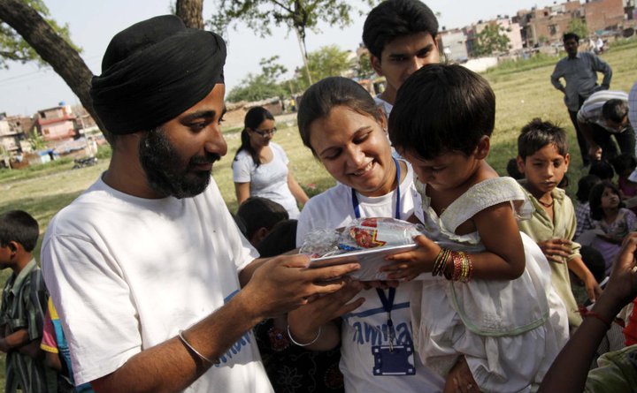 Educational camp at slum