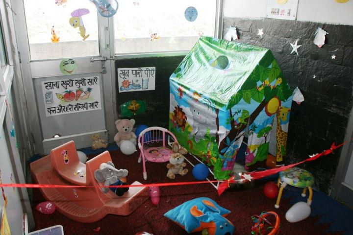 Setting up of play corner at Pediatric ward at Govt. Hospital