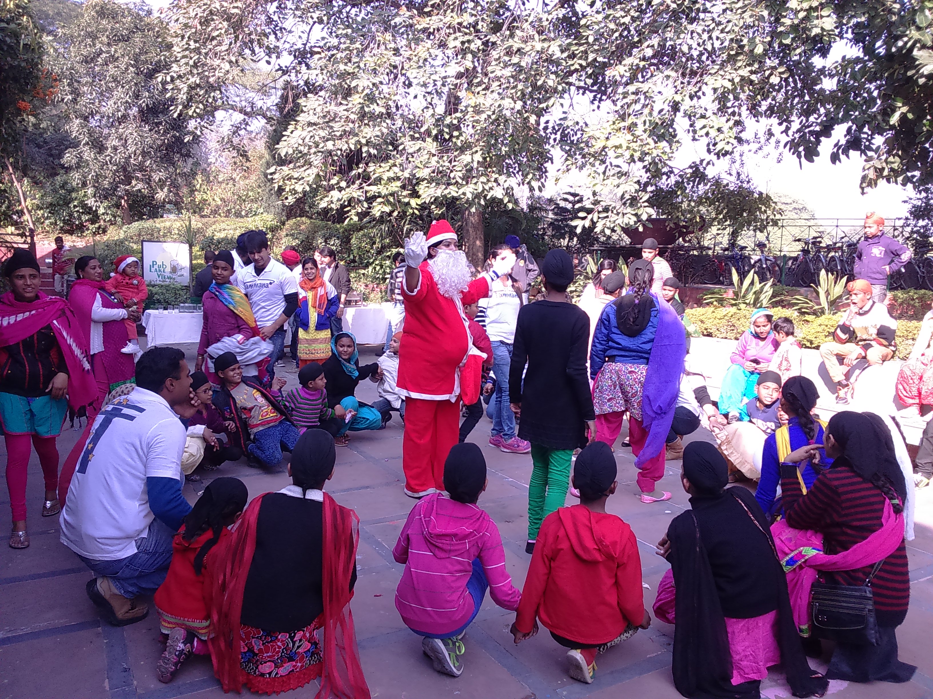 Xmas Celebrations at Sukhna Lake for the children of Guru Aasra trust in association with CITCO